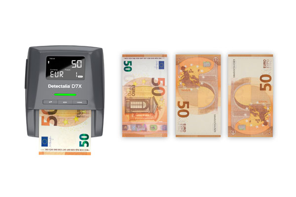 How do you find out if a counterfeit banknote detector is reliable?